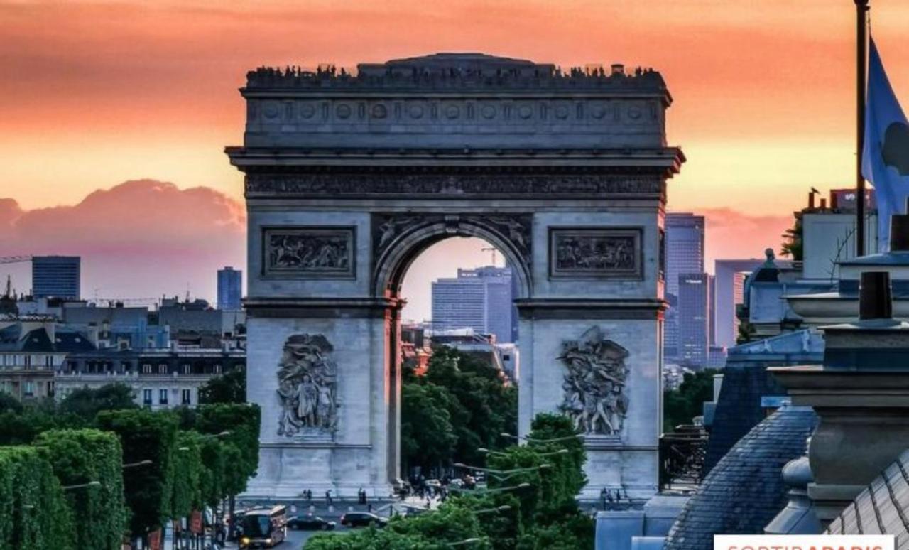 Suite Junior Avec Balcon Et Vue Sur Arc De Triomphe Paris Eksteriør billede